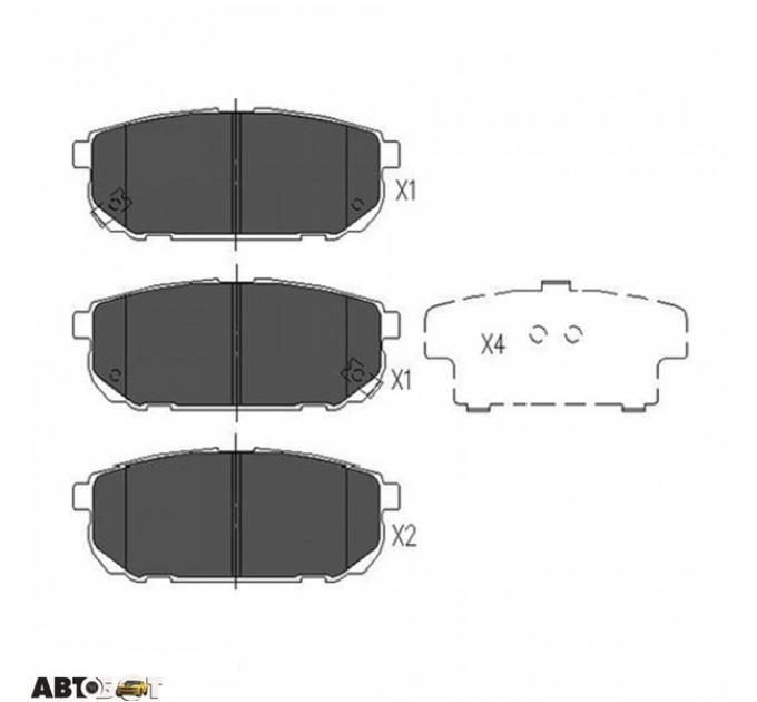 Тормозные колодки KAVO PARTS KBP-4015, цена: 726 грн.