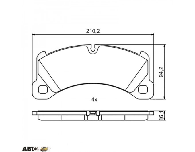 Гальмівні колодки Bosch 0 986 494 757, ціна: 5 206 грн.