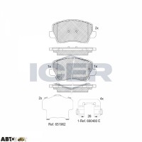 Гальмівні колодки ICER 182325