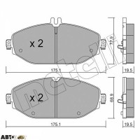 Гальмівні колодки METELLI 22-1132-0