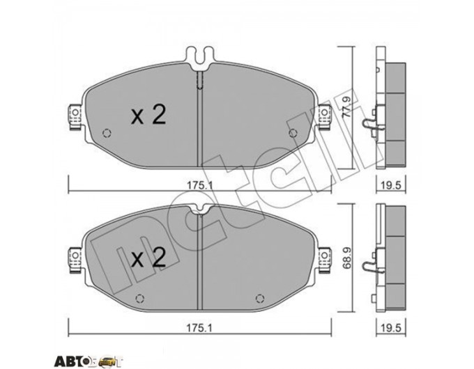 Тормозные колодки METELLI 22-1132-0, цена: 4 931 грн.