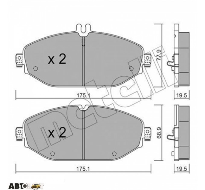 Тормозные колодки METELLI 22-1132-0, цена: 2 712 грн.