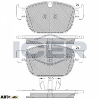 Тормозные колодки ICER 182272