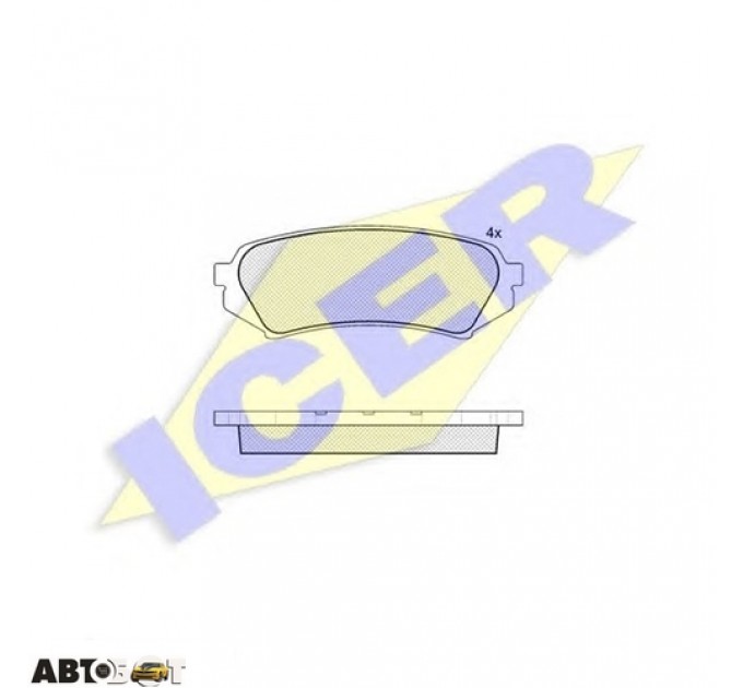 Тормозные колодки ICER 181734, цена: 740 грн.