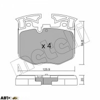 Тормозные колодки METELLI 22-1146-0