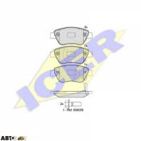 Тормозные колодки ICER 181810