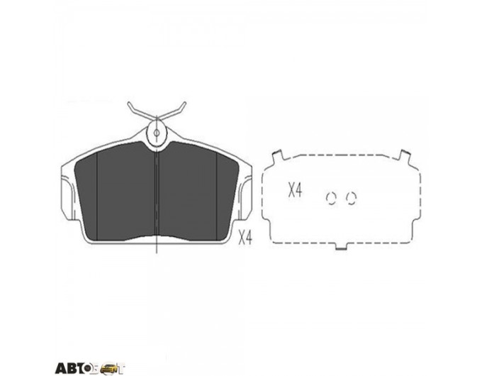 Тормозные колодки KAVO PARTS KBP-6509, цена: 1 783 грн.
