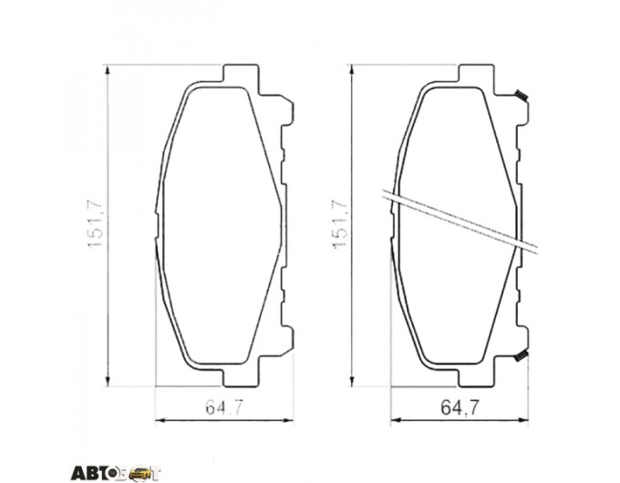 Гальмівні колодки Bosch 0 986 494 382, ціна: 3 129 грн.