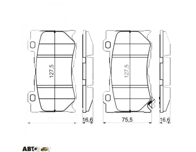 Тормозные колодки Bosch 0 986 494 707, цена: 2 356 грн.