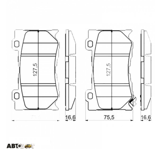 Тормозные колодки Bosch 0 986 494 707, цена: 1 283 грн.