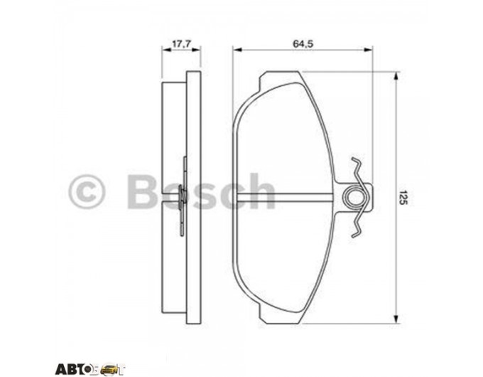 Тормозные колодки Bosch 0 986 467 400, цена: 2 004 грн.