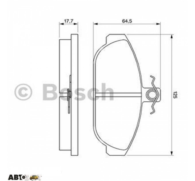 Гальмівні колодки Bosch 0 986 467 400, ціна: 1 091 грн.