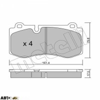 Тормозные колодки METELLI 22-0669-0