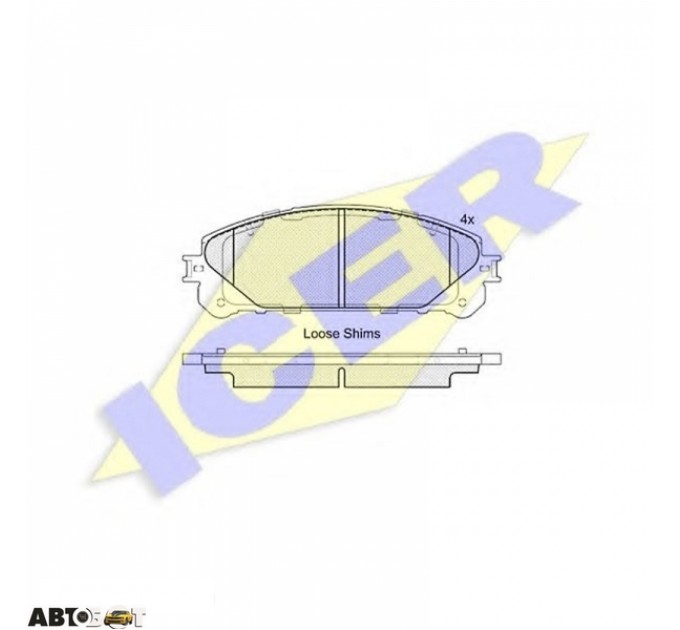 Тормозные колодки ICER 181982, цена: 1 484 грн.
