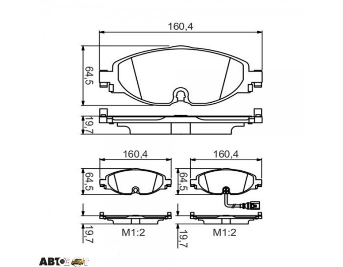 Гальмівні колодки Bosch 0 986 495 347, ціна: 2 726 грн.