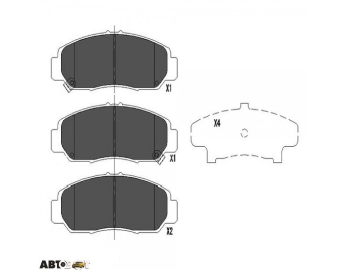 Тормозные колодки KAVO PARTS KBP-2037, цена: 1 911 грн.