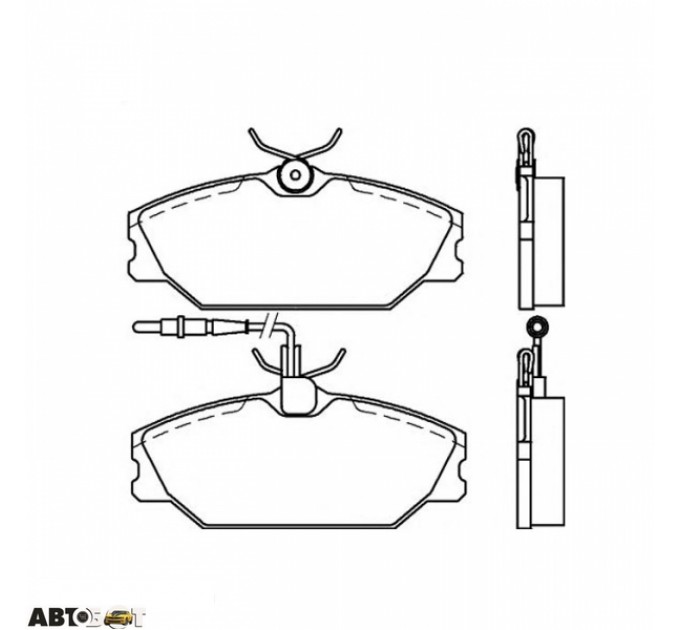 Гальмівні колодки ABE C1R007ABE, ціна: 806 грн.