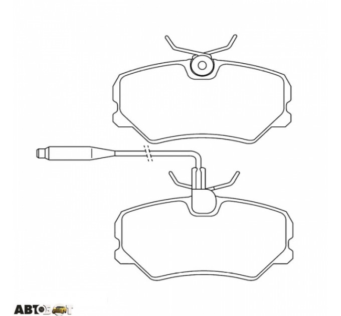 Тормозные колодки ABE C1P031ABE, цена: 615 грн.