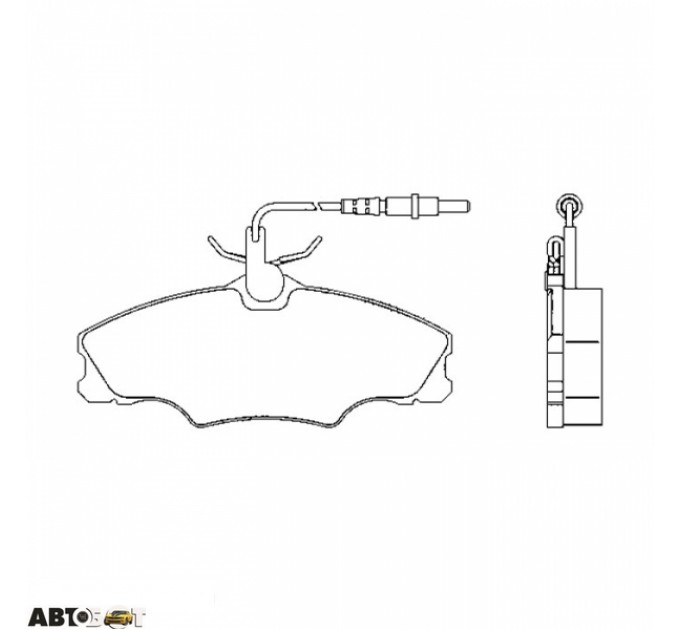 Тормозные колодки ABE C1P023ABE, цена: 1 175 грн.