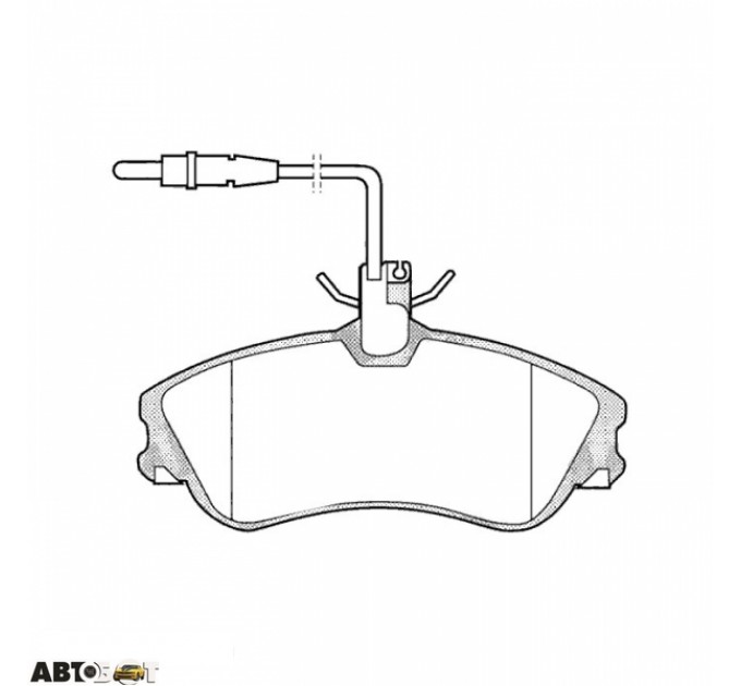 Тормозные колодки ABE C1P025ABE, цена: 945 грн.