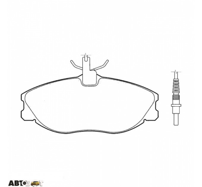 Тормозные колодки ABE C1P024ABE, цена: 1 085 грн.