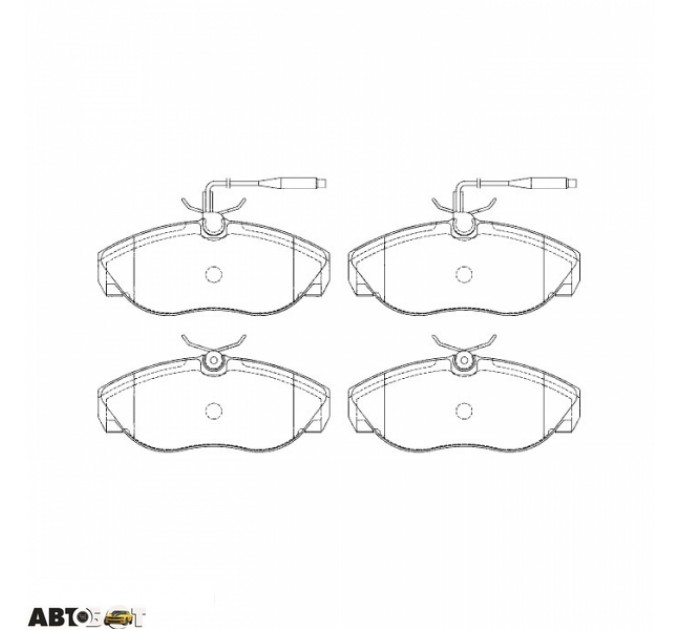 Тормозные колодки ABE C1P020ABE, цена: 1 009 грн.