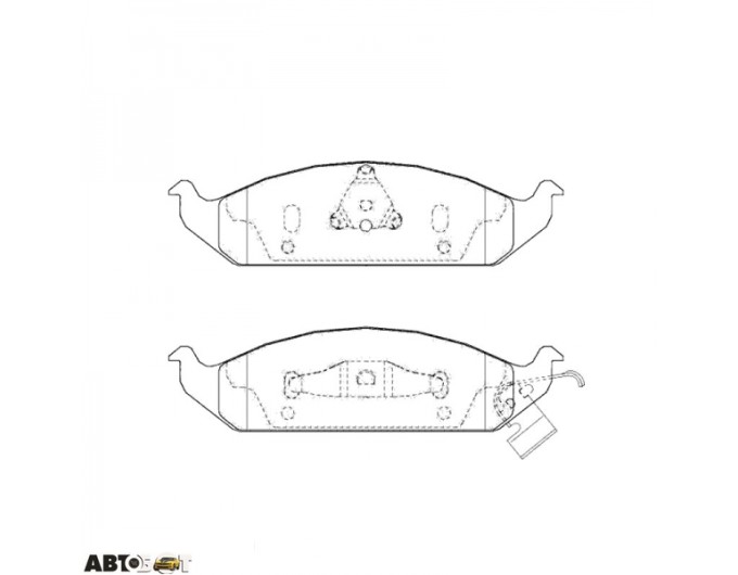 Гальмівні колодки ABE C1Y020ABE, ціна: 1 471 грн.