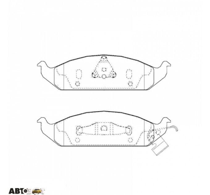 Тормозные колодки ABE C1Y020ABE, цена: 801 грн.