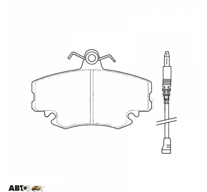 Гальмівні колодки ABE C1R000ABE, ціна: 749 грн.