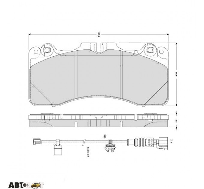 Гальмівні колодки TRW GDB3506, ціна: 4 672 грн.