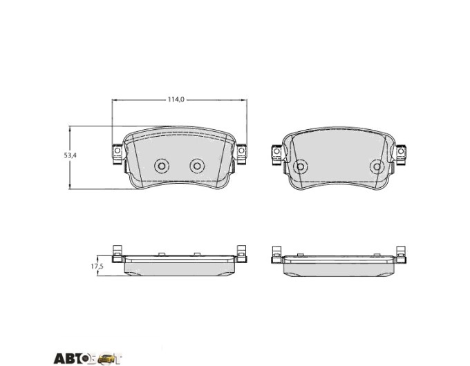 Тормозные колодки TRW GDB2166, цена: 3 321 грн.