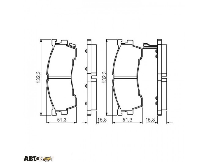 Гальмівні колодки Bosch 0 986 495 265, ціна: 1 666 грн.