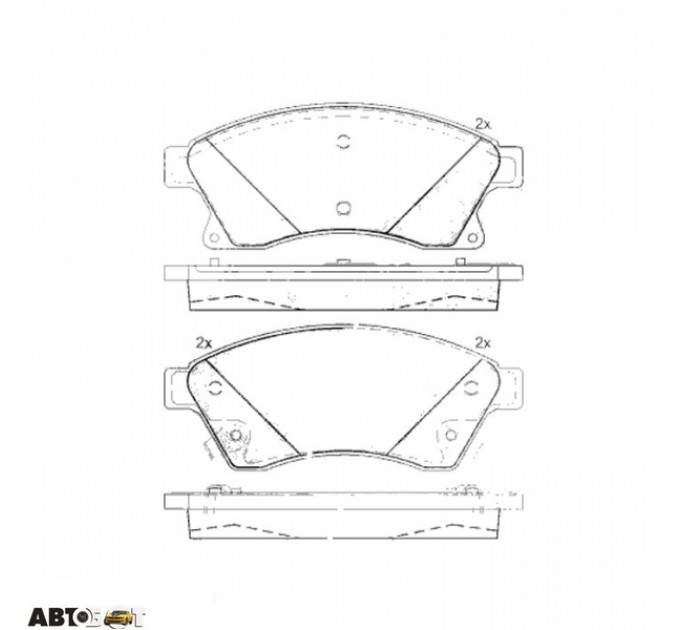 Тормозные колодки ABE C1X036ABE, цена: 1 043 грн.