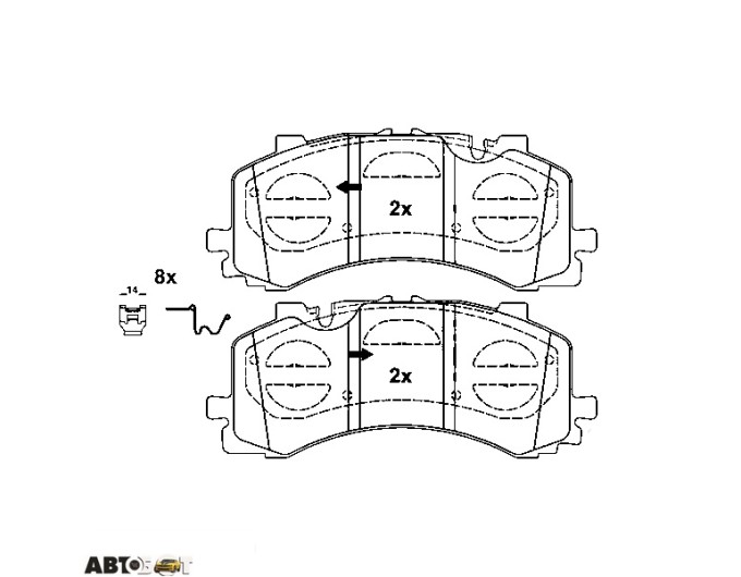 Гальмівні колодки ATE 13.0470-5692.2, ціна: 27 359 грн.