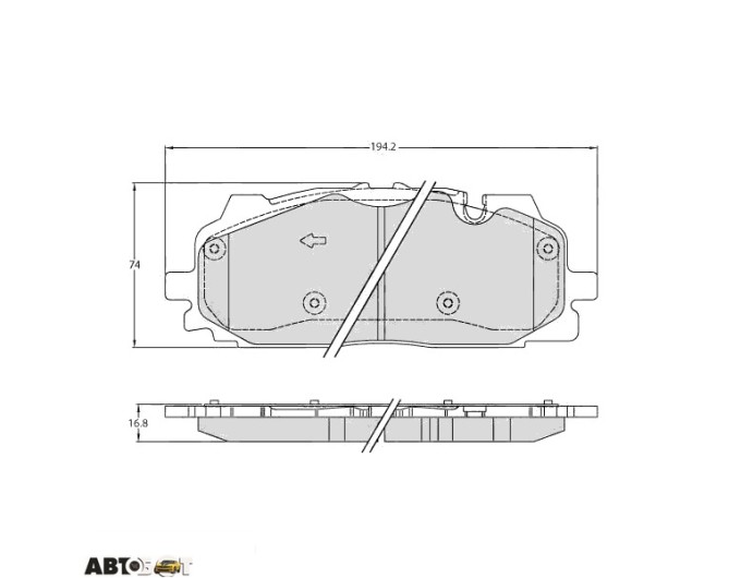 Гальмівні колодки TRW GDB2158, ціна: 5 760 грн.