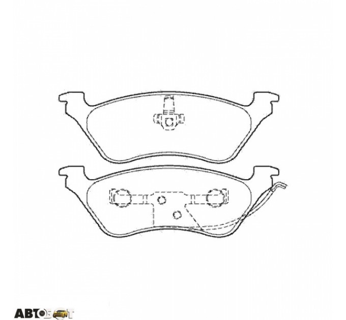 Тормозные колодки ABE C2Y001ABE, цена: 1 024 грн.