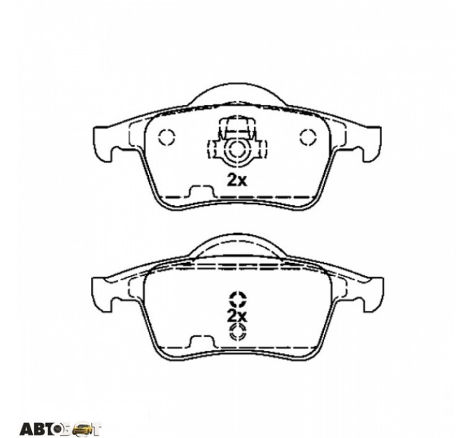 Тормозные колодки ABE C2V004ABE, цена: 768 грн.