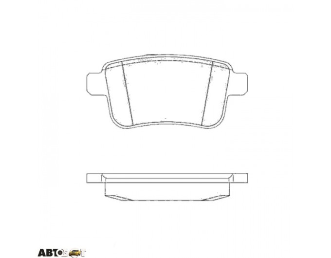 Гальмівні колодки ABE C2R012ABE, ціна: 1 347 грн.