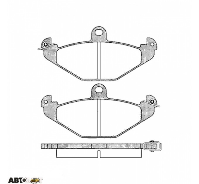 Тормозные колодки ABE C2R007ABE, цена: 651 грн.