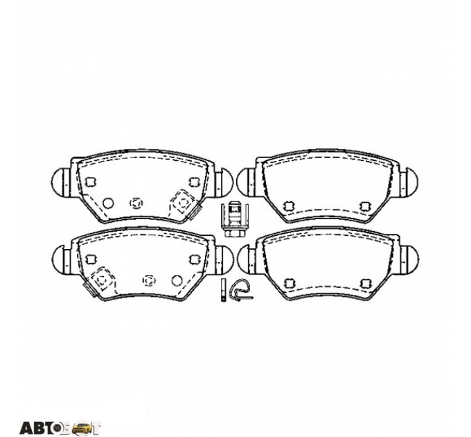 Тормозные колодки ABE C2X010ABE, цена: 596 грн.