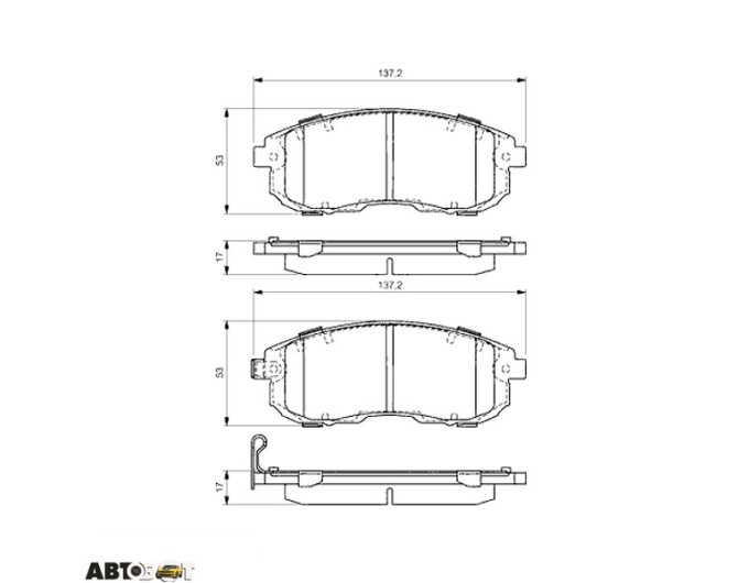 Тормозные колодки Bosch 0 986 494 337, цена: 2 284 грн.