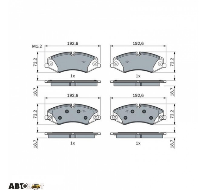 Гальмівні колодки Bosch 0 986 494 980, ціна: 2 253 грн.