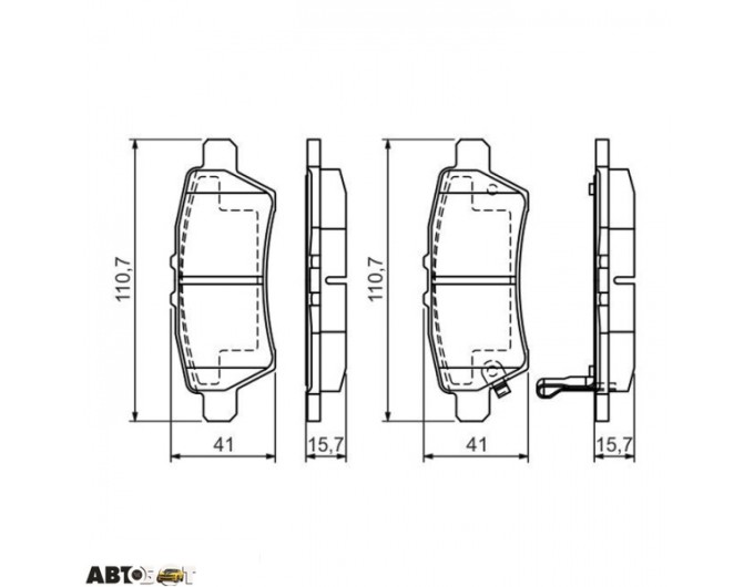 Тормозные колодки Bosch 0 986 494 369, цена: 2 040 грн.
