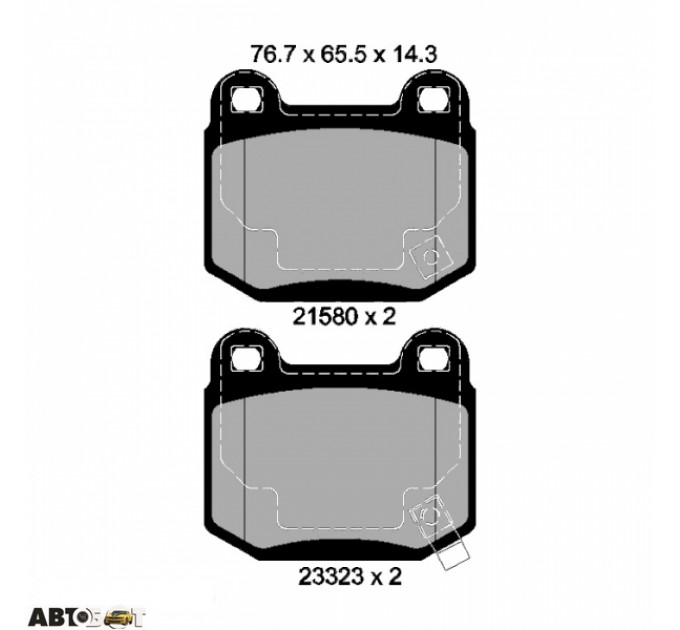 Тормозные колодки Textar 2158001, цена: 2 166 грн.