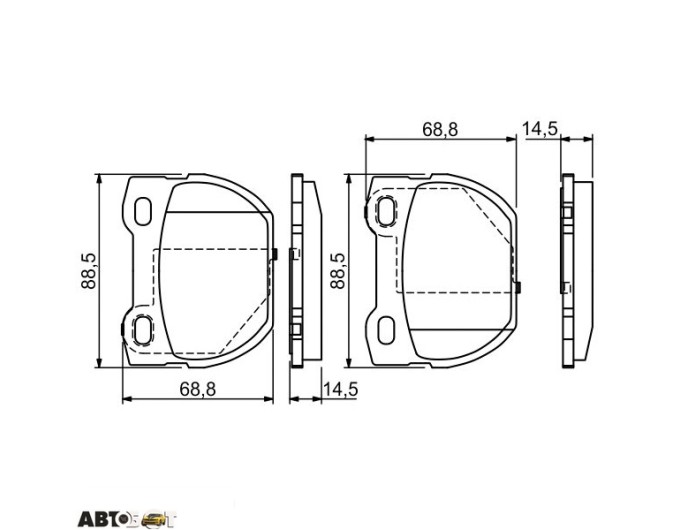 Тормозные колодки Bosch 0 986 424 827, цена: 2 749 грн.