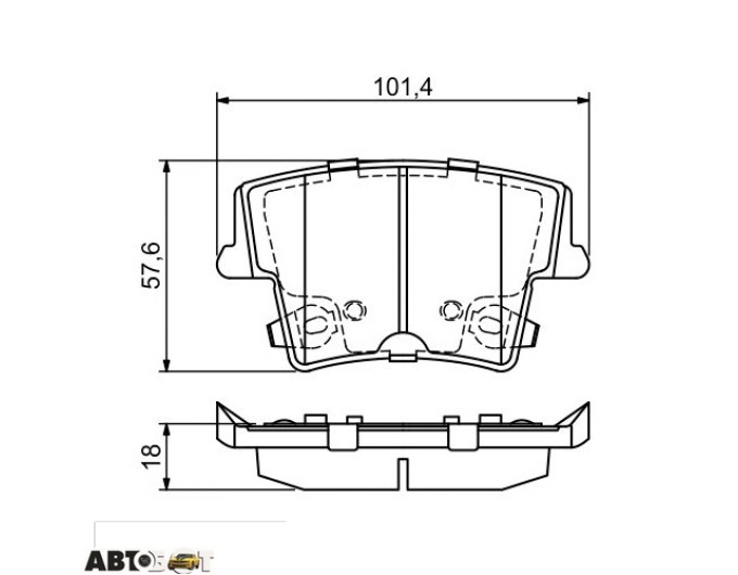 Тормозные колодки Bosch 0 986 494 678, цена: 3 165 грн.