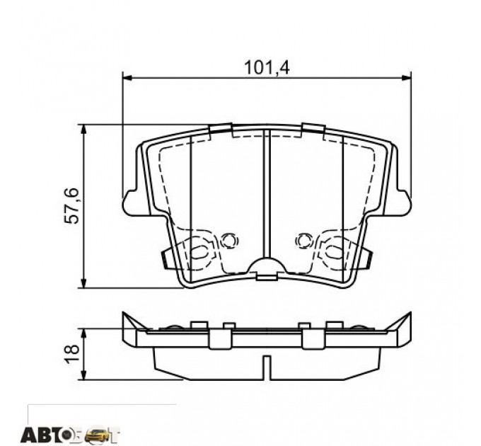 Гальмівні колодки Bosch 0 986 494 678, ціна: 1 723 грн.