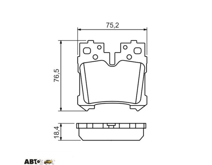 Тормозные колодки Bosch 0 986 494 424, цена: 2 461 грн.