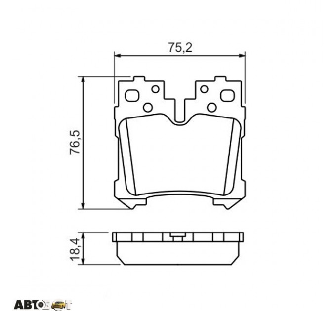 Тормозные колодки Bosch 0 986 494 424, цена: 1 340 грн.