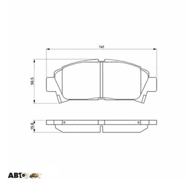 Гальмівні колодки Bosch 0 986 424 799, ціна: 1 248 грн.